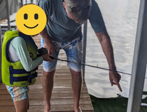 Fishing from the dock